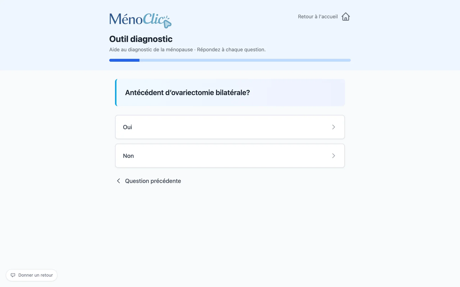 Écran 2 de MenoClic
